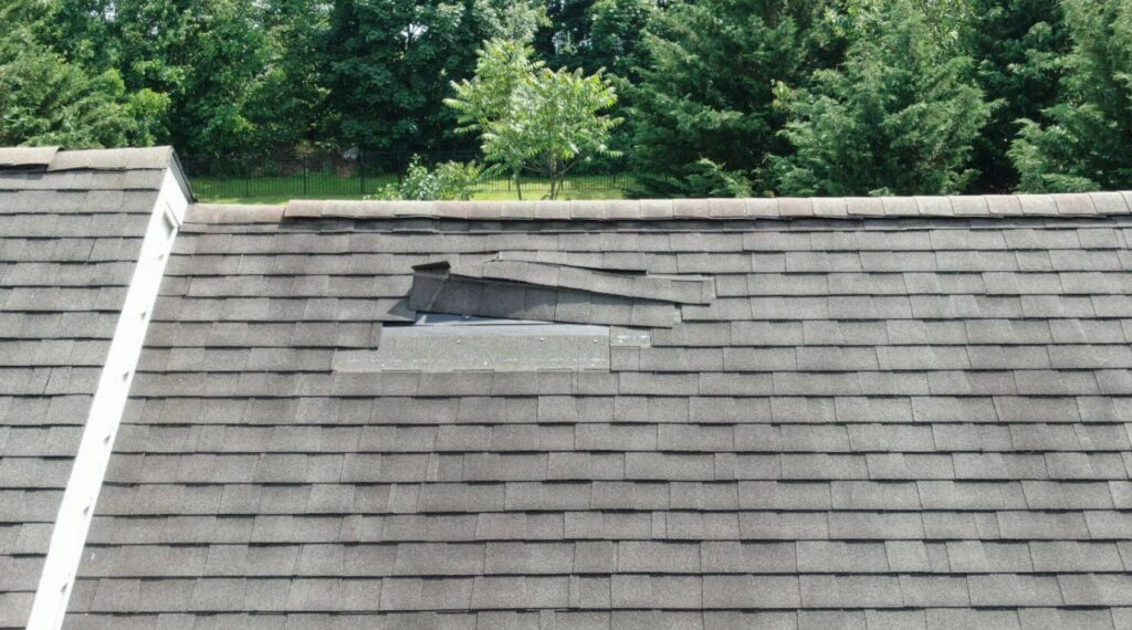 storm damage roof in Indiana