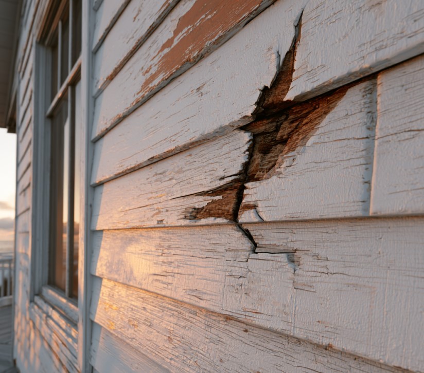 failing siding signs